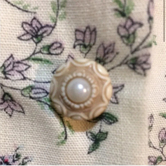 Vintage floral midi a line skirt - Picture 15 of 16